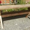 Rustic Pine Cross Legged Trestle Stool Coffee Table_3