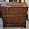 Victorian mahogany and crossbanded chest of drawer