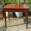 19th Century Mahogany Fold Over Tea Table