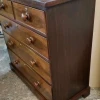 Victorian mahogany and crossbanded chest of drawer_2