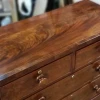 Victorian mahogany and crossbanded chest of drawer_3