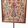Antique Mahogany Pole Screen - Fire screen with Glazed William Morris Style Tapestry_2
