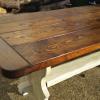 Shabby Chic Style Rustic Reclaimed Pine and Painted Trestle Table_2