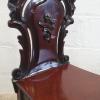 Antique Mahogany Carved Hall Chair_4