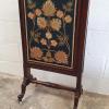 Antique Mahogany 3 Panel Extending Fire Screen in excellent condition _1