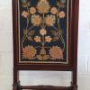 Antique Mahogany 3 Panel Extending Fire Screen in excellent condition _2