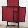 Antique Mahogany 3 Panel Extending Fire Screen in excellent condition _3